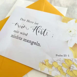 3x Der Herr ist mein Hirte | Postkarten mit Briefumschlag