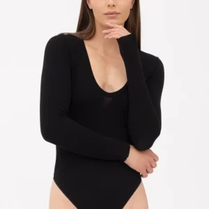 Gatta Body Mirage Langarmbody mit V-Ausschnitt