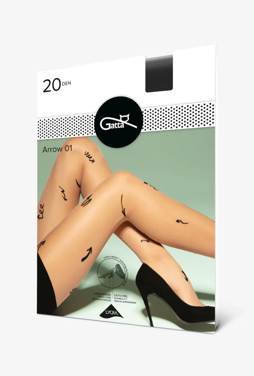Gatta Arrow 01 - 20den Strumpfhose mit Geometriemuster Pfeilen – Bild 7