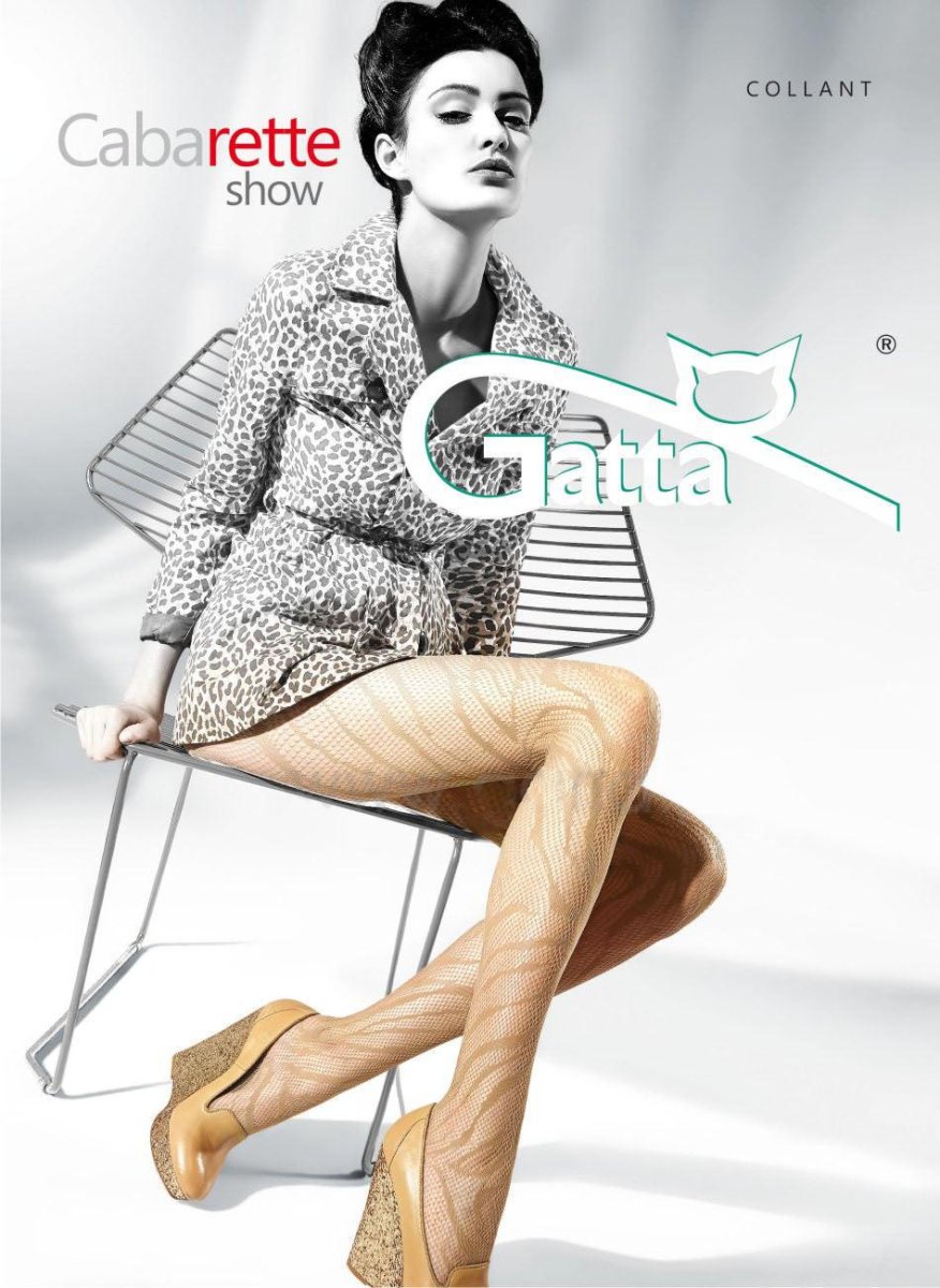 Gatta Cabarette Show 04 | gemusterte Netzstrumpfhose