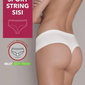 Gatta Sport String Sisi - 3er Vorteilspack, sportlich flach geschnittener G-String